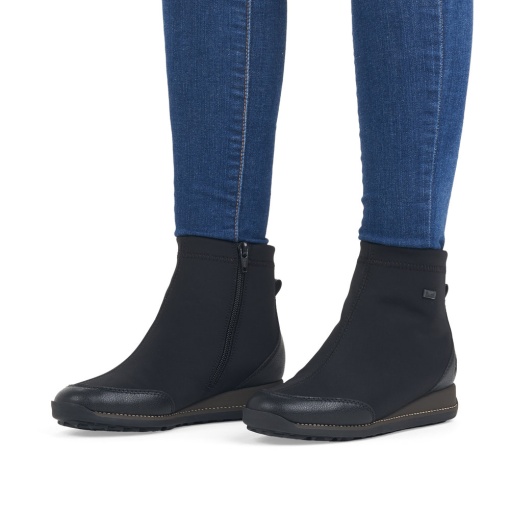 Botine elegante Rieker dama, 44276-00, negru - Img 8