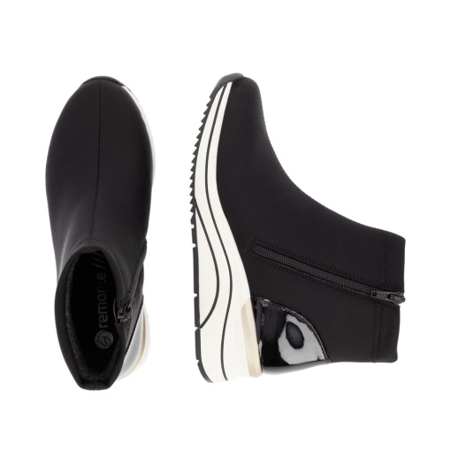 Botine impermeabile negre Remonte D0T73-03 - Img 4