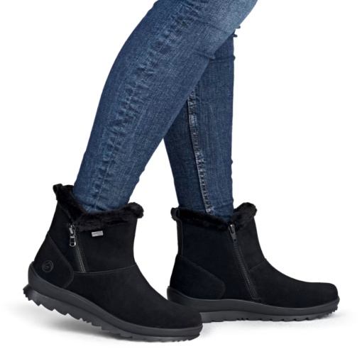 Botine Remonte din Piele Naturală cu Blăniță R8486-02 - Img 2