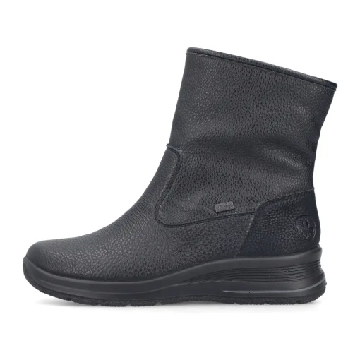Cizme scurte dama Rieker L7760-00, negru - imagine 2