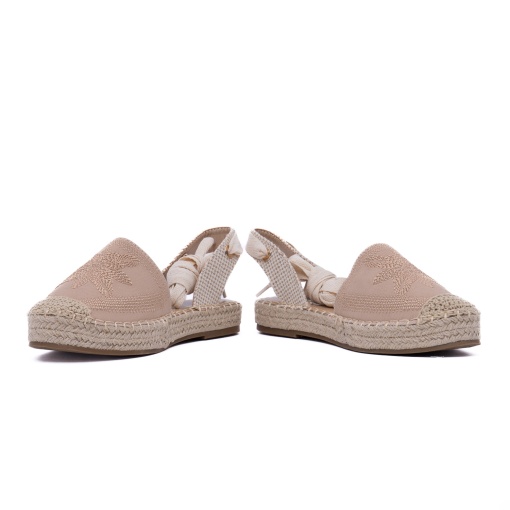 Espadrile tip sandale, cu talpă din iută, 1W70429 03-T, bej - Img 5