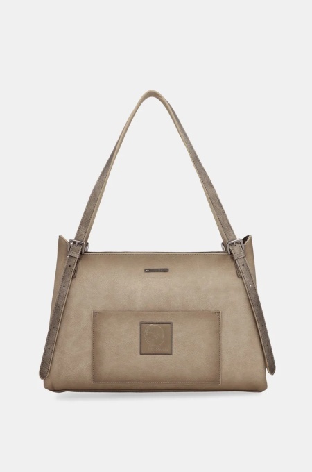 Geanta eleganta din piele ecologica, Anekke 43632-453 Taupe Multicolor - Img 3