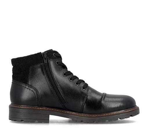 Ghete barbat, piele naturala 32020-00, negru - Img 3