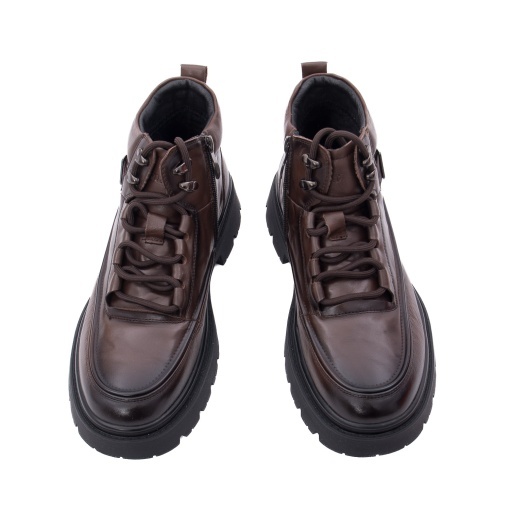 Ghete barbati din piele naturala, Gryxx 2T8099-2 02-N, maro - Img 4