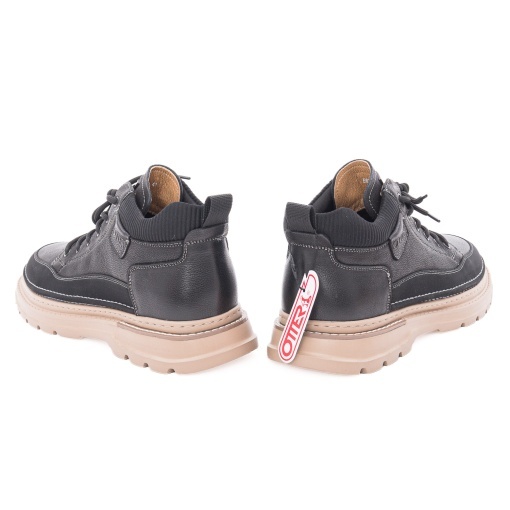 Ghete barbati din piele naturala, Otter 1E670008A 01-N, negru - Img 6