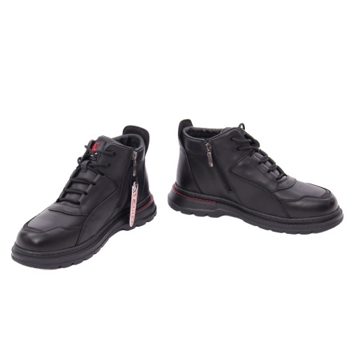 Ghete barbati din piele naturala, Otter 1E690014A 01-N, negru - Img 3