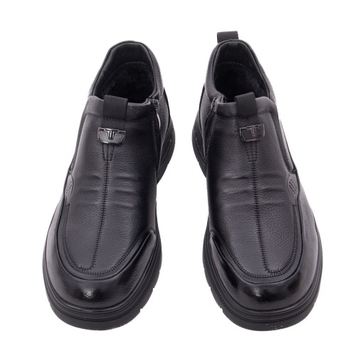 Ghete barbati din piele naturala, Otter 2D6102 01-N, negru - Img 4