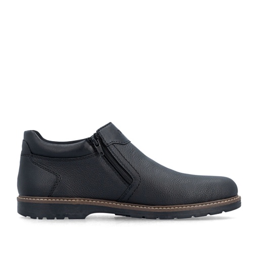 Ghete barbati din piele naturala, Rieker 10568-00, negru - Img 7
