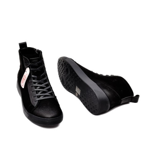 Ghete barbati, piele naturala nabuc, L1L100036 01-2, negru - Img 5