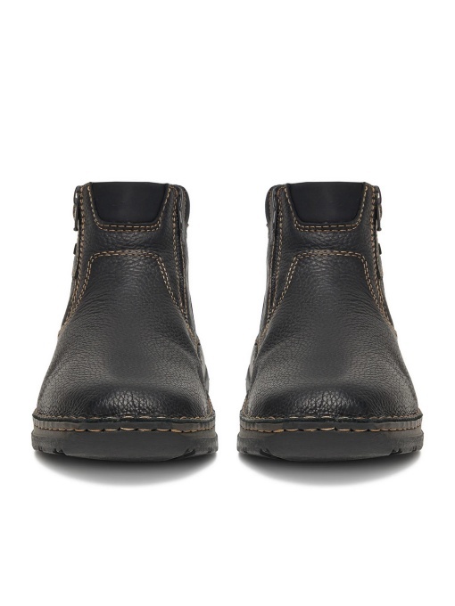 Ghete barbati Rieker din piele 05362-00, negru - Img 2