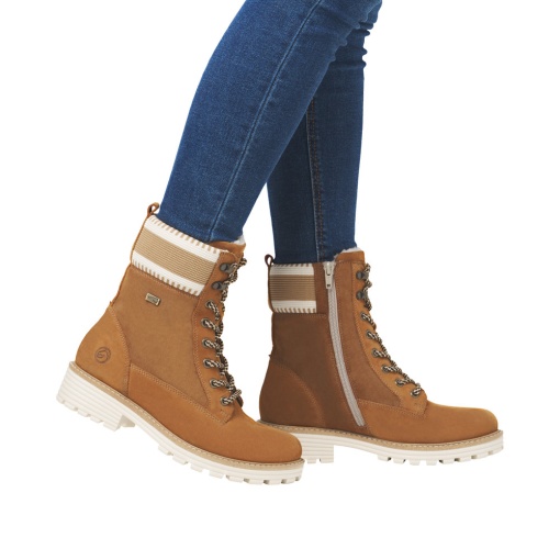 Ghete dama casual, piele naturala nubuc, D0W77-22 - Img 3