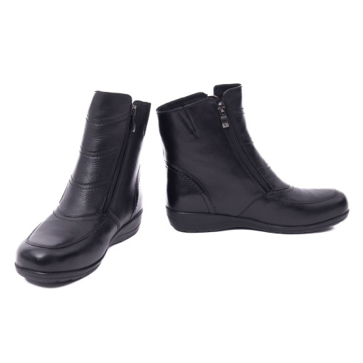 Ghete dama din piele naturala, Caprice 9-26452-45 022 BLACK NAPPA - Img 4
