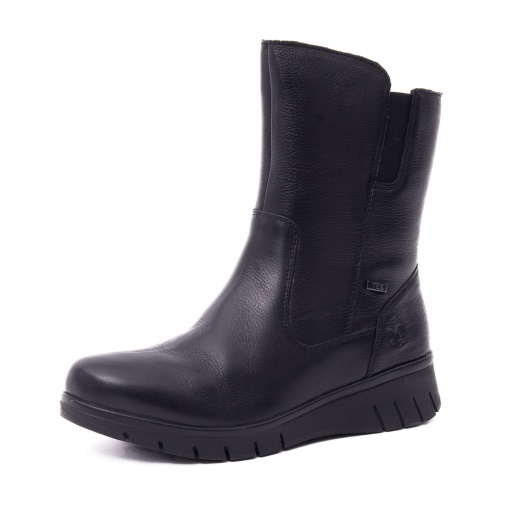 Ghete dama din piele naturala, Caprice 9-26458-45 022 BLACK NAPPA - Img 2