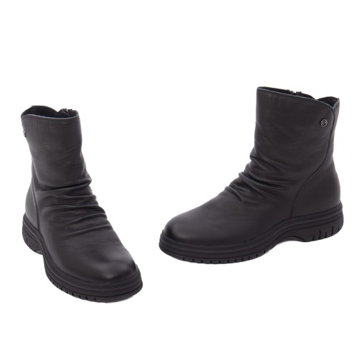 Ghete dama din piele naturala, Karisma 1FC90009A 01-N, negru - Img 2