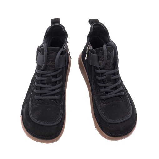 Ghete dama din piele naturala nabuc, OBUWIE, Lee Cooper LCJ-26-19-4604L, negru - Img 4