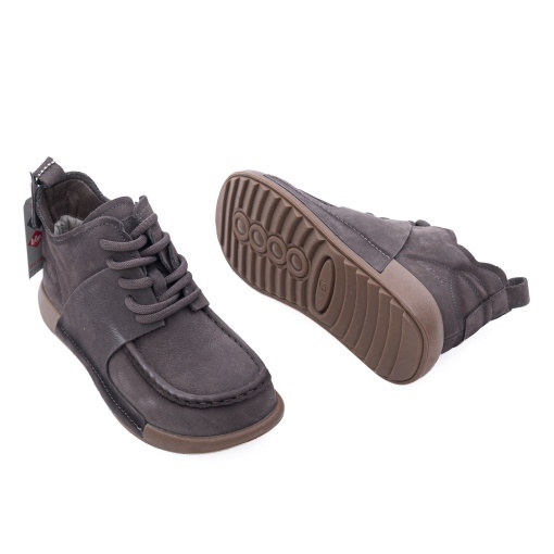 Ghete dama din piele naturala, OBUWIE, Lee Cooper LCJ-26-19-4602L, gri - Img 3