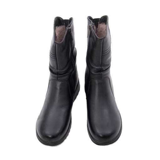 Ghete dama din piele naturala, PASS Collection 1X490026 01-N, negru - Img 4