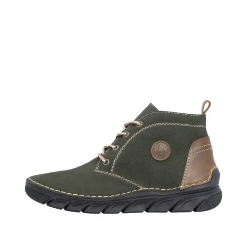 Ghete dama din piele naturala, Rieker 55036-54, verde - Img 7