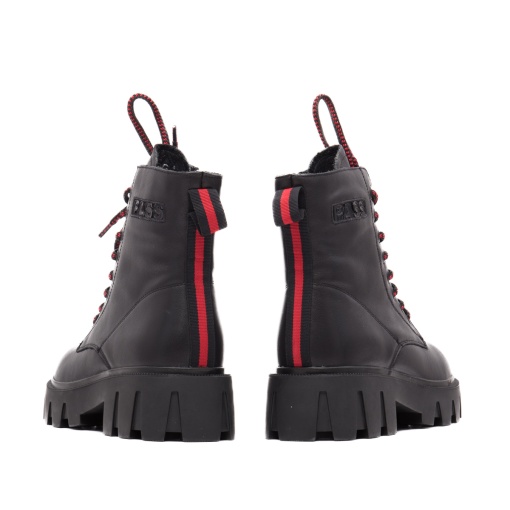 Ghete dama, piele naturala, M4M400013A 01-N, negru - Img 7