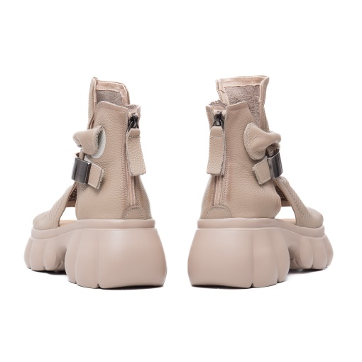 Ghete dama vara, piele naturala, 3OLY60006B 03-N, bej - Img 6