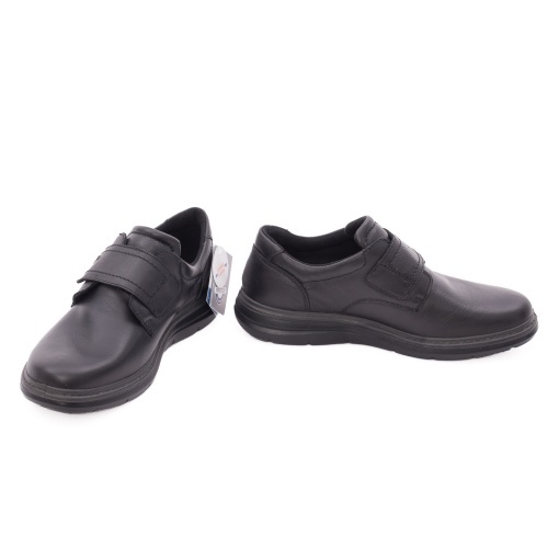 Pantofi barbati casual din piele naturala, IMAC IC201458 01-N, negru - Img 3