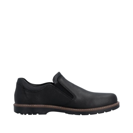 Pantofi barbati casual din piele naturala, Rieker 10558-00, negru - Img 6