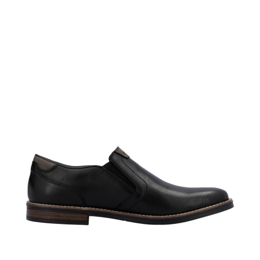 Pantofi barbati casual, piele naturala, 13557-00, negru - Img 4