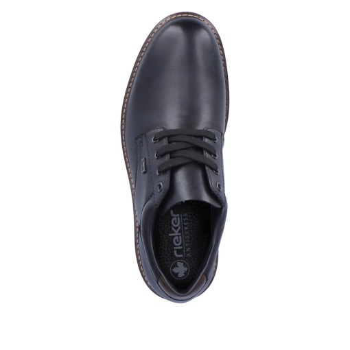 Pantofi barbati casual, piele naturala, F4611-00, negru - Img 3