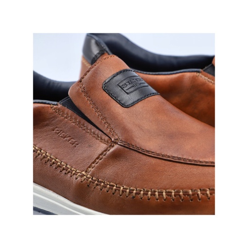 Pantofi barbati din piele naturala, 11962-25, coniac - Img 3