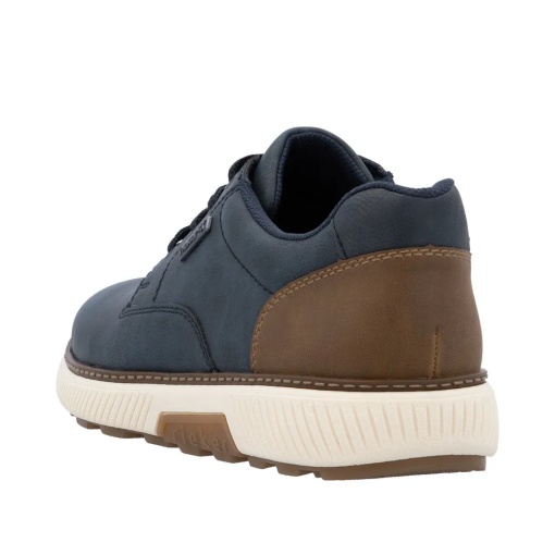 Pantofi batbati casual din material sintetic, Rieker B3317-14, beumarin - Img 5