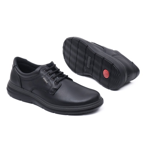 Pantofi casual cu siret, IMAC, IC201448 01-N, negru - Img 4