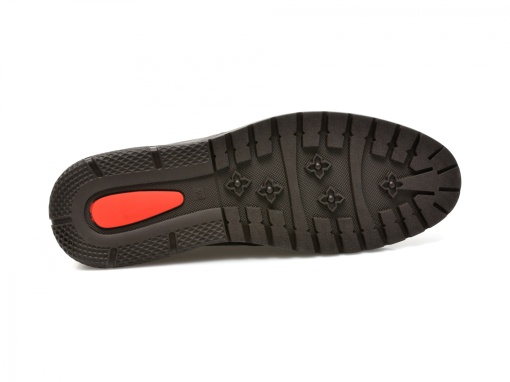 Pantofi casual Otter, piele naturala, OT556 C4 maro inchis - Img 8