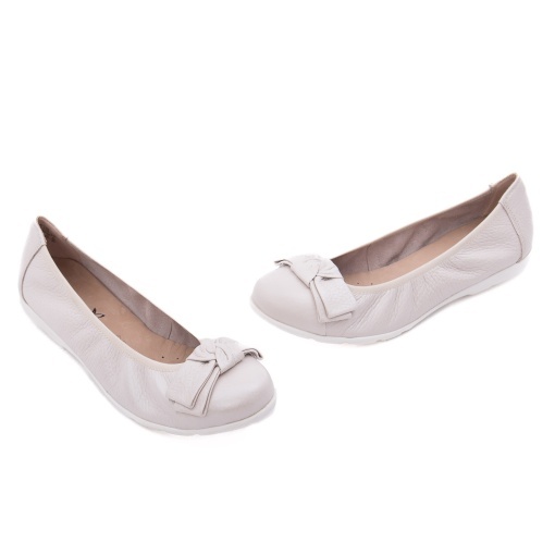 Pantofi dama casual din piele naturala, Caprice, 9-22153-42-136 PEARL PERL DEE, bej - Img 2