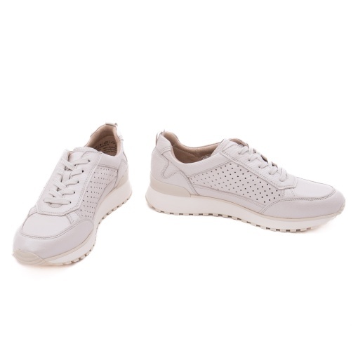 Pantofi dama casual din piele naturala, Caprice, 9-23500-42 136 PEARL PERLATO, bej sidefat - Img 3