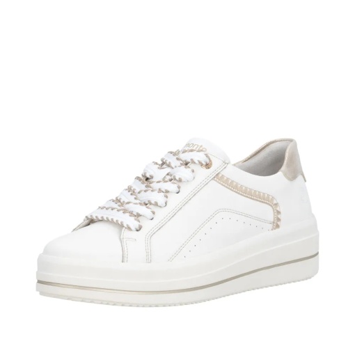 Pantofi dama casual din piele naturala, Remonte D1C13-80, alb - Img 2