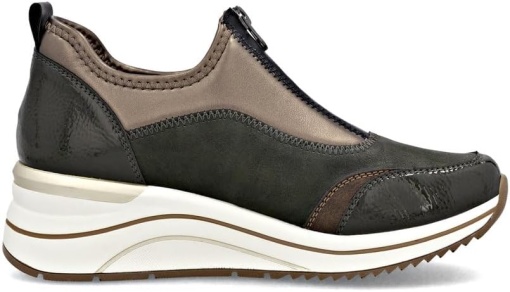Pantofi dama din material sintetic, Remonte, D0T08-54, verde inchis - Img 5