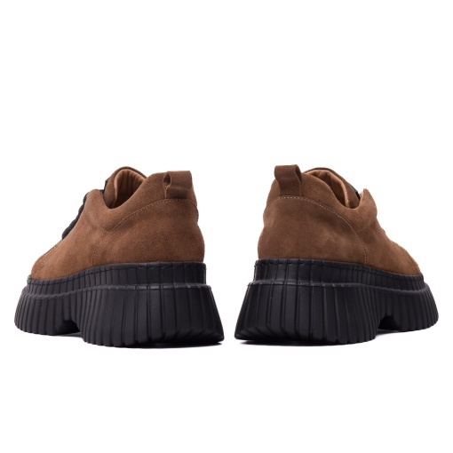Pantofi dama din piele intoarsa, Dogati 018 70940, maro - Img 6