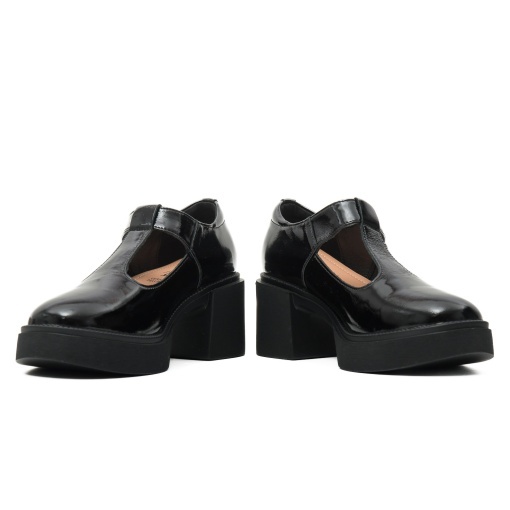 Pantofi dama din piele naturala lacuita, Karisma, J8J870007B 01-L, negru - Img 5