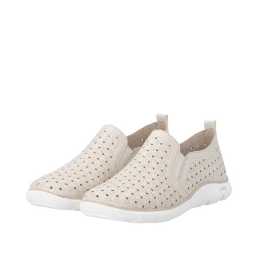Pantofi dama din piele naturala, Remonte D3G04-60, bej - Img 3