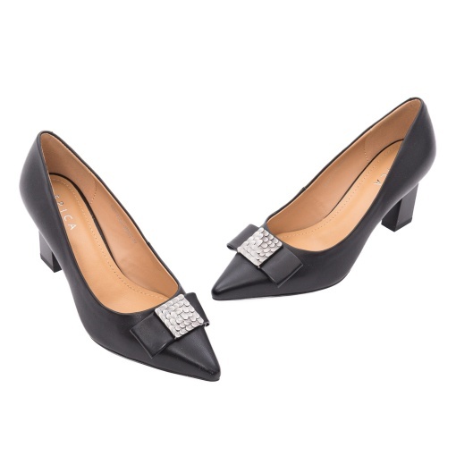 Pantofi dama eleganti din piele naturala, Epica, 36A30-A1454-ZY35A2, negru - Img 2
