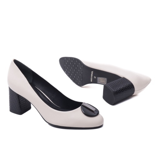 Pantofi dama eleganti din piele naturala, Epica, OE11804-561-877SOFT 52-N, crem - Img 4