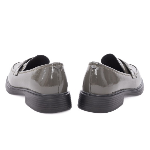 Pantofi dama eleganti din piele naturala lacuita, PASS Collection 1M590014B 40-L, kaki - Img 5