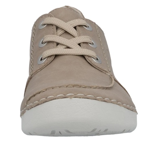 Pantofi dama, piele naturala, Rieker 52545-62, bej - Img 6
