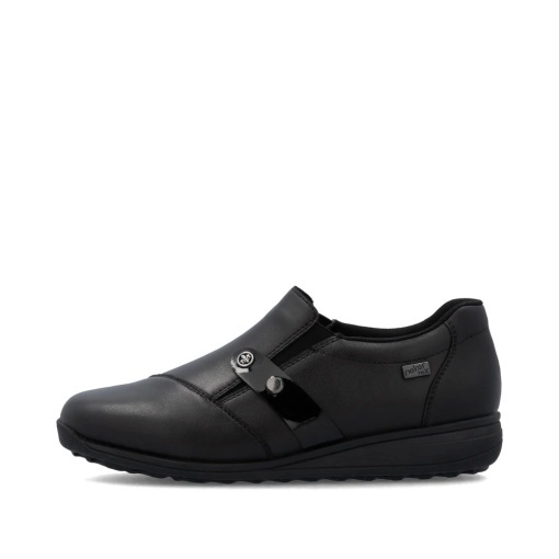 Pantofi damă Rieker 47250-00 negri din piele, confort și stil cu talpă flexibilă - Img 7