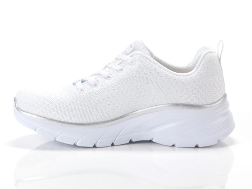 Pantofi dama sport din material textil, Skechers FASHION FIT 2.0-MOON 150384 WSL WHITE/SI, alb - Img 3