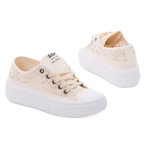 Pantofi dama sport din piele ecologica, Lee Cooper OBUWIE LCW-26-44-4486L, bej - Img 3
