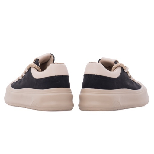 Pantofi dama sport din piele naturala, Feeling, 393105, negru - Img 6