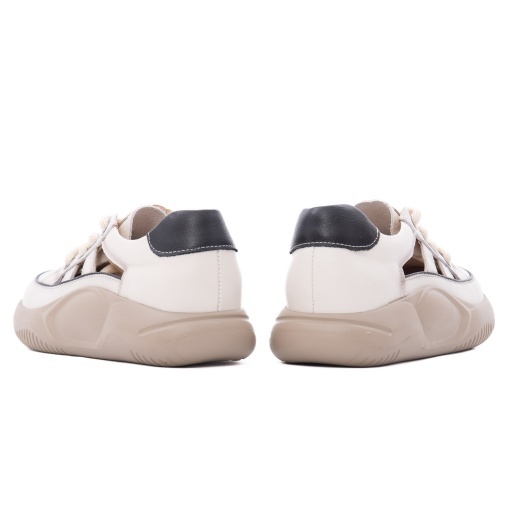 Pantofi dama sport din piele naturala, Feeling, 68883 bej - Img 6