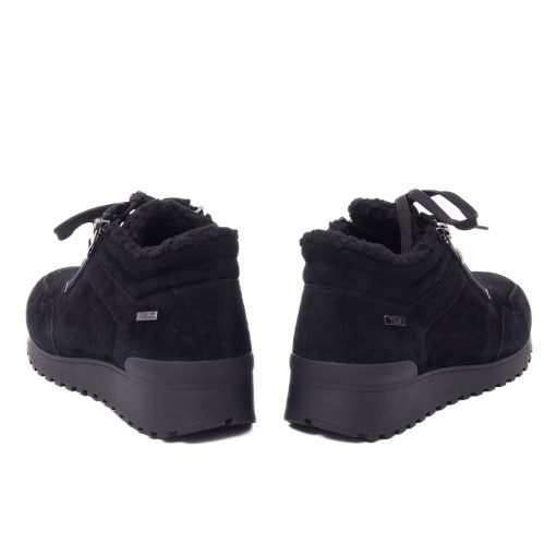 Pantofi dama sport din piele naturala nabuc, Caprice 9-26201-43 00D BLACK SUEDE - Img 5