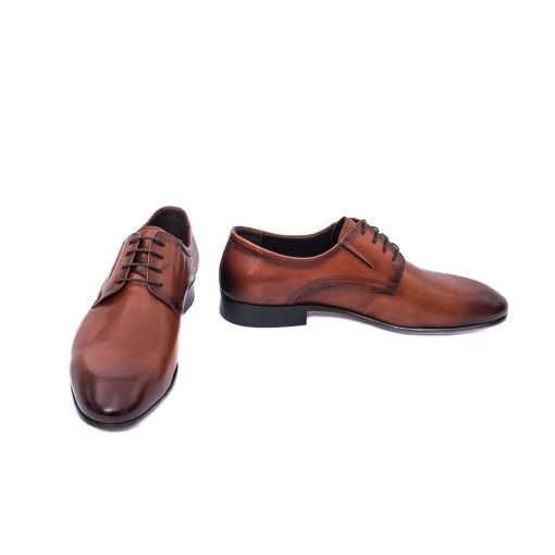 Pantofi eleganți bărbați Caribu 3MKD1-16-6B 16-N maro cognac piele naturală, office - Img 4
